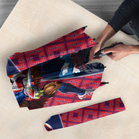 Personalized Norway Soccer Moose Champions Umbrella Football Nordic Heritage Mountain Art