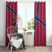Personalized Norway Soccer Moose Champions Window Curtain Football Nordic Heritage Mountain Art