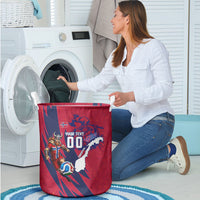 Personalized Norway Soccer Viking Champions Laundry Basket Football Norse Warrior Map Nordic Cross