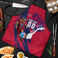Personalized Norway Soccer Viking Champions Apron Football Norse Warrior Map Nordic Cross