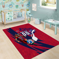 Personalized Norway Soccer Viking Champions Area Rug Football Norse Warrior Map Nordic Cross