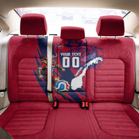 Personalized Norway Soccer Viking Champions Back Car Seat Cover Football Norse Warrior Map Nordic Cross