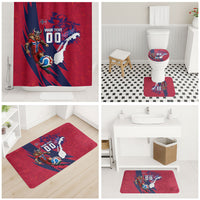 Personalized Norway Soccer Viking Champions Bathroom Set Football Norse Warrior Map Nordic Cross