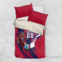 Personalized Norway Soccer Viking Champions Bedding Set Football Norse Warrior Map Nordic Cross