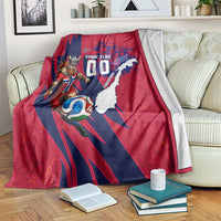 Personalized Norway Soccer Viking Champions Blanket Football Norse Warrior Map Nordic Cross