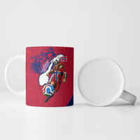Personalized Norway Soccer Viking Champions Ceramic Mug Football Norse Warrior Map Nordic Cross