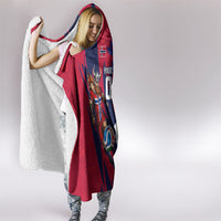Personalized Norway Soccer Viking Champions Hooded Blanket Football Norse Warrior Map Nordic Cross