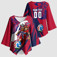 Personalized Norway Soccer Viking Champions Kimono Sleeve Blouse Football Norse Warrior Map Nordic Cross