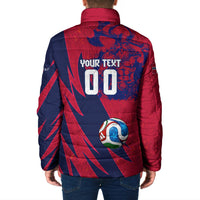 Personalized Norway Soccer Viking Champions Padded Jacket Football Norse Warrior Map Nordic Cross