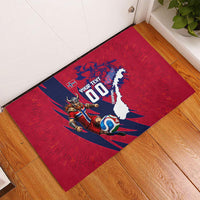 Personalized Norway Soccer Viking Champions Rubber Doormat Football Norse Warrior Map Nordic Cross