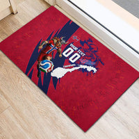Personalized Norway Soccer Viking Champions Rubber Doormat Football Norse Warrior Map Nordic Cross