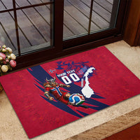 Personalized Norway Soccer Viking Champions Rubber Doormat Football Norse Warrior Map Nordic Cross