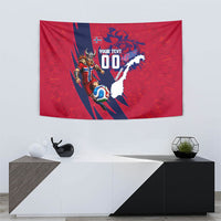 Personalized Norway Soccer Viking Champions Tapestry Football Norse Warrior Map Nordic Cross