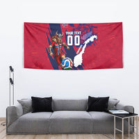 Personalized Norway Soccer Viking Champions Tapestry Football Norse Warrior Map Nordic Cross