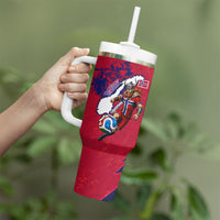 Personalized Norway Soccer Viking Champions Tumbler With Handle Football Norse Warrior Map Nordic Cross