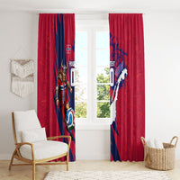 Personalized Norway Soccer Viking Champions Window Curtain Football Norse Warrior Map Nordic Cross
