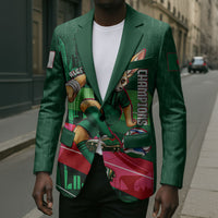 Personalized Algeria Football Champions Blazer Fennec Fox Mascot - Algiers Martyrs Memorial