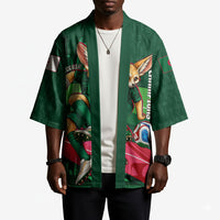 Personalized Algeria Football Champions Kimono Fennec Fox Mascot - Algiers Martyrs Memorial