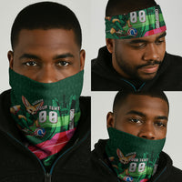 Personalized Algeria Football Champions Neck Gaiter Fennec Fox Mascot - Algiers Martyrs Memorial