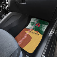 Personalized Algeria Champions Football 2026 Car Mats Fennec Fox Victory Mascot - Traditional Berber Pattern