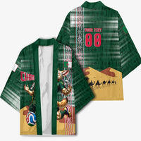 Personalized Algeria Champions Football 2026 Kimono Fennec Fox Victory Mascot - Traditional Berber Pattern