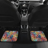 Peru National Emblem Marinera Car Mats Watercolor Splash Inca Pattern