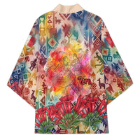 Peru National Emblem Marinera Kimono Watercolor Splash Inca Pattern