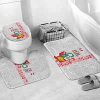 Peru Independence Day Bathroom Set Peruvian Flag Coat of Arms Inca Pattern