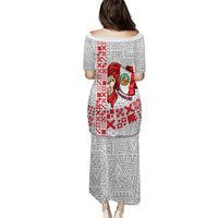 Peru Independence Day Puletasi Peruvian Flag Coat of Arms Inca Pattern
