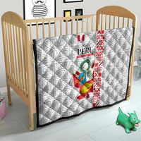 Peru Independence Day Quilt Peruvian Flag Coat of Arms Inca Pattern