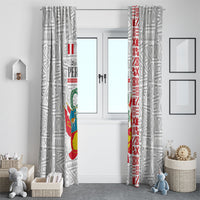 Peru Independence Day Window Curtain Peruvian Flag Coat of Arms Inca Pattern