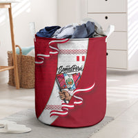 Somos Peru Independence Day Laundry Basket Inti Sun God Andean Condor Tribal
