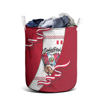 Somos Peru Independence Day Laundry Basket Inti Sun God Andean Condor Tribal