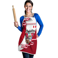 Somos Peru Independence Day Apron Inti Sun God Andean Condor Tribal