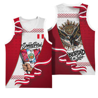 Somos Peru Independence Day Basketball Jersey Inti Sun God Andean Condor Tribal