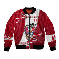 Somos Peru Independence Day Bomber Jacket Inti Sun God Andean Condor Tribal