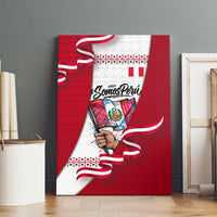 Somos Peru Independence Day Canvas Wall Art Inti Sun God Andean Condor Tribal