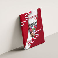 Somos Peru Independence Day Canvas Wall Art Inti Sun God Andean Condor Tribal