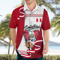 Somos Peru Independence Day Hawaiian Shirt Inti Sun God Andean Condor Tribal
