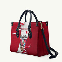 Somos Peru Independence Day Leather Bag Inti Sun God Andean Condor Tribal