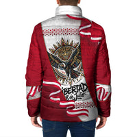 Somos Peru Independence Day Padded Jacket Inti Sun God Andean Condor Tribal