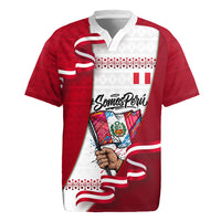 Somos Peru Independence Day Rugby Jersey Inti Sun God Andean Condor Tribal