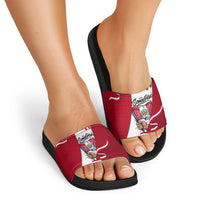 Somos Peru Independence Day Slide Sandals Inti Sun God Andean Condor Tribal