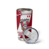 Somos Peru Independence Day Tumbler Cup Inti Sun God Andean Condor Tribal