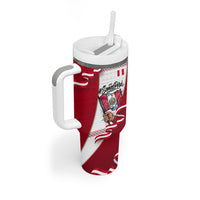 Somos Peru Independence Day Tumbler With Handle Inti Sun God Andean Condor Tribal