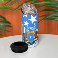 Somalia Independence Day 1960 4 in 1 Can Cooler Tumbler Somali Coat Of Arms Star - Land Of The Brave