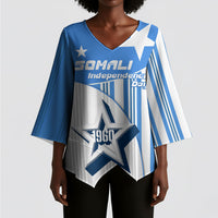 Somalia Independence Day 1960 Kimono Sleeve Blouse Somali Coat Of Arms Star - Land Of The Brave