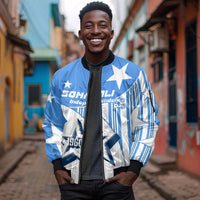 Somalia Independence Day 1960 Sleeve Zip Bomber Jacket Somali Coat Of Arms Star - Land Of The Brave