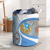 Somalia Freedom Independence Laundry Basket Leopard Flag Power Fist