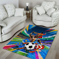 DR Congo Patrice Lumumba Area Rug Kinshasa Stadium Flag - King Of Kinshasa Football